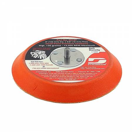 Dynabrade Velcro plate, without holes, D150 mm, 56.182 model (thick)