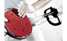 Telescopic rotary orbital sander for walls and ceilings